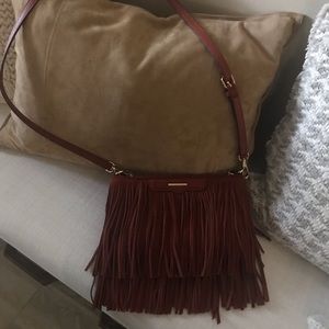 Rebecca Minkoff Finn Fringe Suede Crossbody